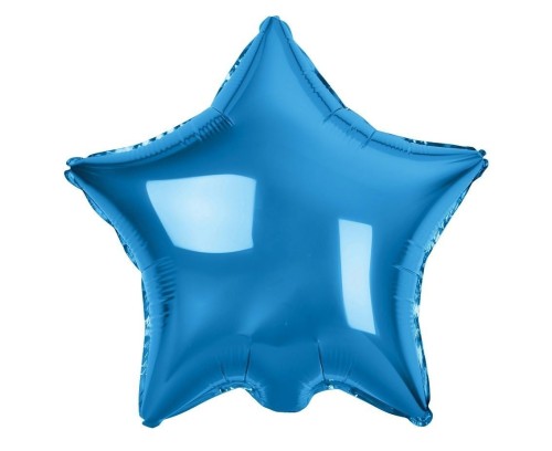 Balon foliowy Gwiazda niebieska 48cm