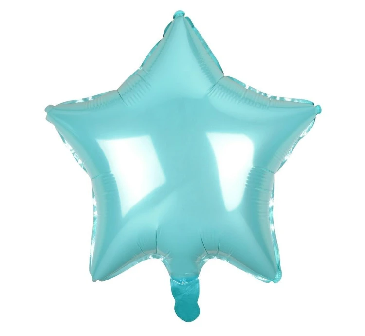 Balon foliowy Gwiazda jasnoniebieska 48cm