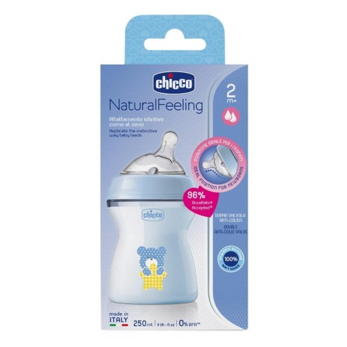 Butelka plastikowa NaturalFeeling nieb 250ml 2m+