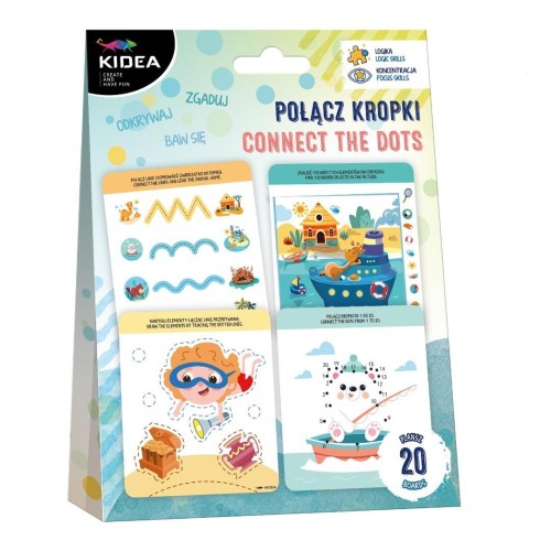 Zestaw edukacyjny łącz kropki KIDEA