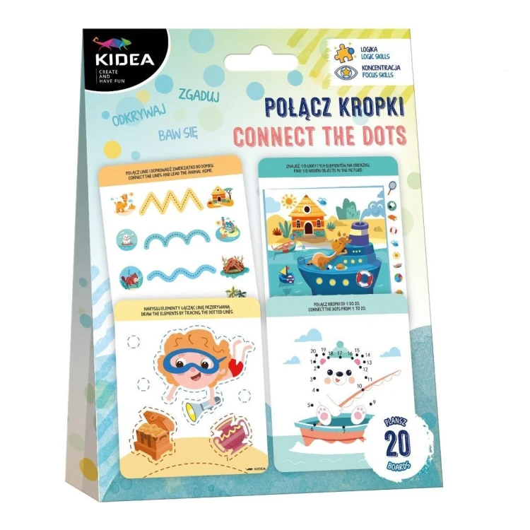 Zestaw edukacyjny łącz kropki KIDEA