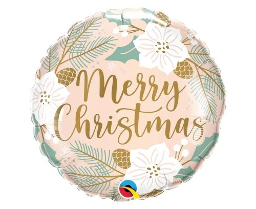 Balon foliowy Merry Christmas 45cm