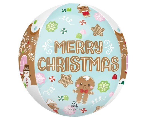 Balon foliowy Merry Christmas 38cm