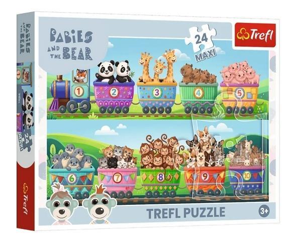 Puzzle 24 Maxi Świat małych przygód TREFL, Trefl