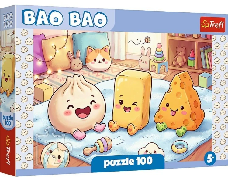 Puzzle 100 Bao Bao - Pierożek i przyjaciele TREFL
