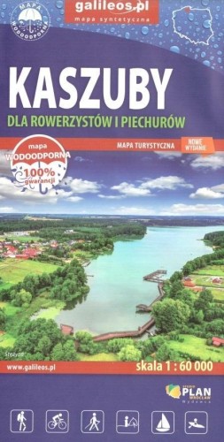 Mapa tur. - Kaszuby dla rowerzystów i piechurów