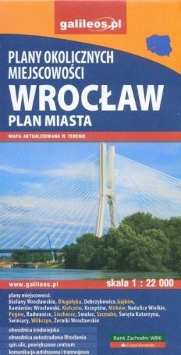 Plan miasta - Wrocław i okolice 1:22 000