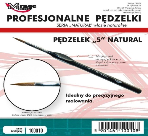 Pędzelek natural 5, Mirage Hobby