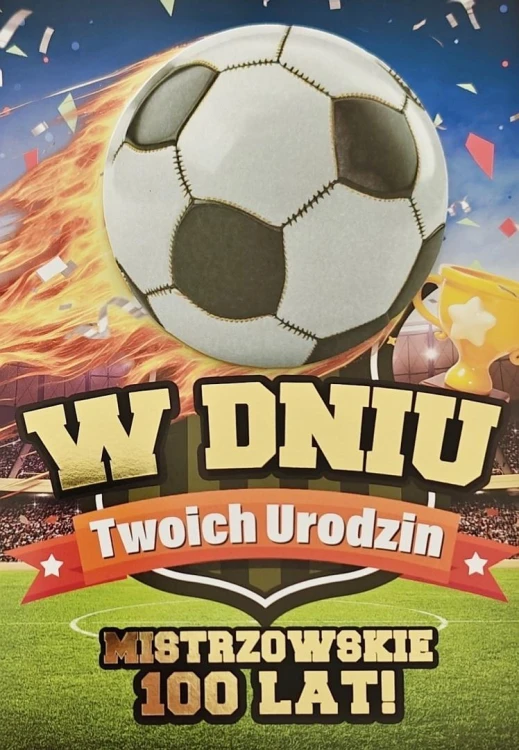 Karnet Urodziny piłka