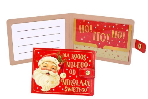 Portfelik Boże Narodzenie Mikołaj