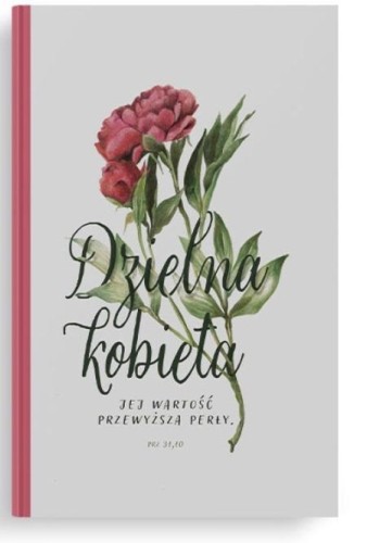 Notatnik Lux - Dzielna kobieta - kwiat, Szaron