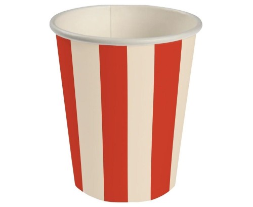 Kubeczki papierowe paski 250ml 6szt