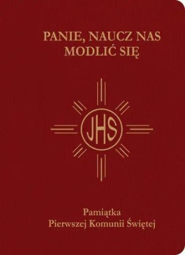 Pamiątka I Komunii Świętej - Modlitewnik bordowy