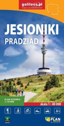 Mapa turystyczna - Jesioniki, Pradziad 1:40 000