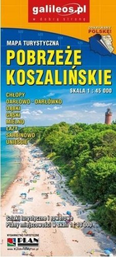 Mapa turystyczna - Pobrzeże Koszalińskie 1:45 000