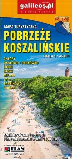 Mapa turystyczna - Pobrzeże Koszalińskie 1:45 000
