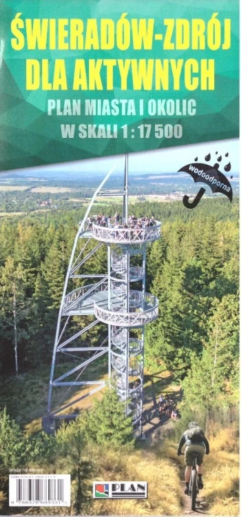 Plan miasta i okolic - Świeradów-Zdrój 1:17 500