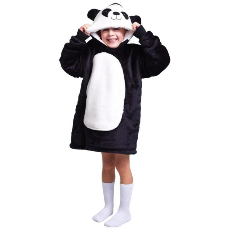 Bluza koc Oversize Panda dla dziecka 3-6 lat