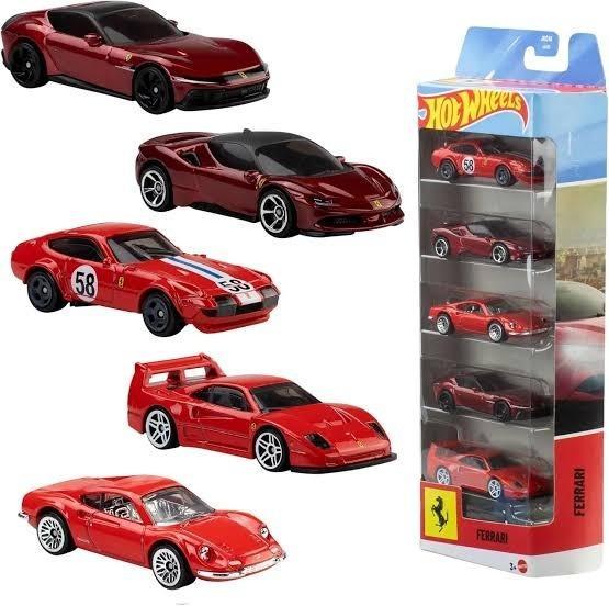Hot Wheels Ferrari 5-pak, Mattel
