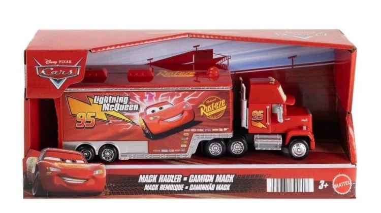 Cars Auta Mack Hauler, Mattel