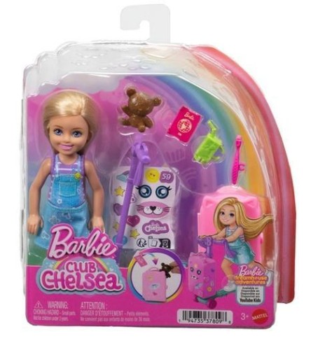 Barbie Chelsea Lalka + akcesoria, Mattel