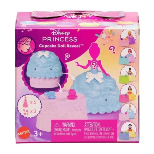 Disney Princess Cupcake Small Doll Reveal, Mattel