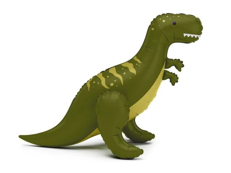Stojący balon foliowy T-Rex zielony 93x79cm
