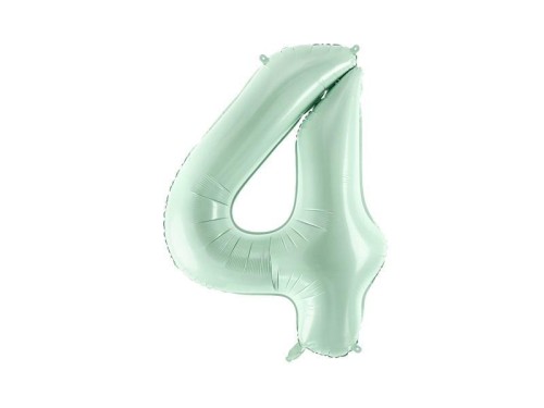 Balon foliowy cyfra 4 72cm zieleń