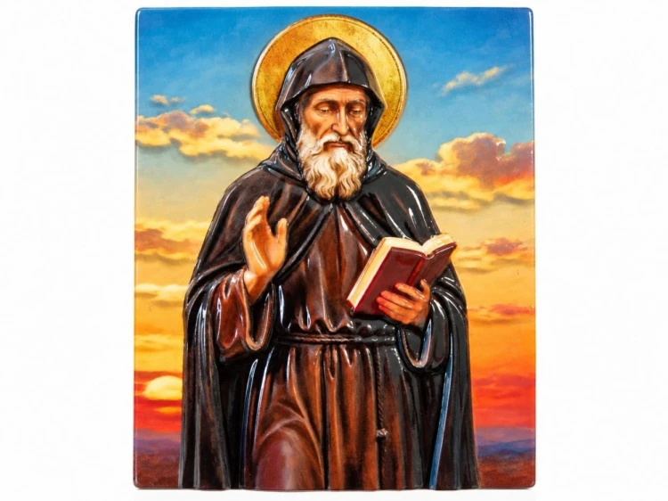 Magnes Święty Charbel Żywica Wypukły Wizerunek