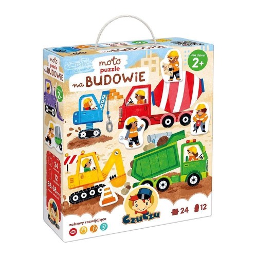 CzuCzu Moto puzzle Na budowie 2+
