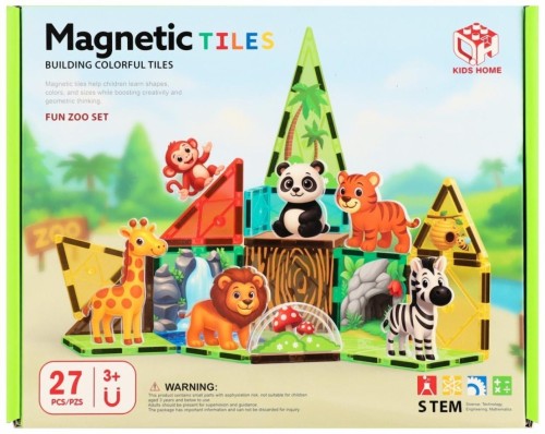Klocki magnetyczne Zoo 27el, Mega Creative