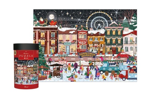 Puzzle 500 Christmas Festive Street, INTERDRUK