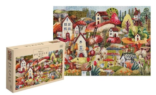 Puzzle 1000 Houses Mushrooms, INTERDRUK