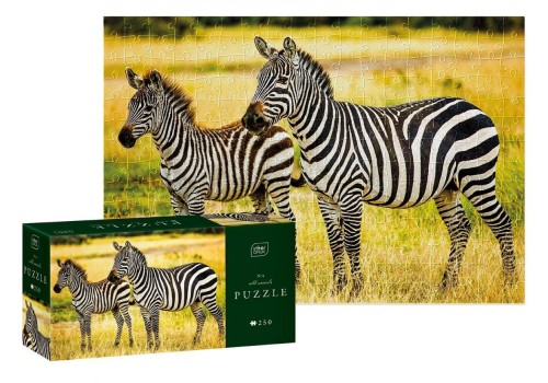 Puzzle 250 Wild Animals Zebras, INTERDRUK