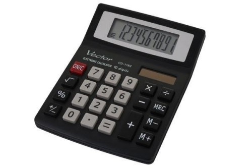 Kalkulator Vector KAV CD-1182 BLK, Vector
