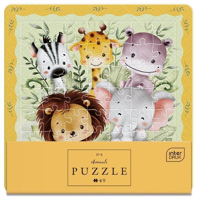 Puzzle w ramce 49 Friends Animals, INTERDRUK