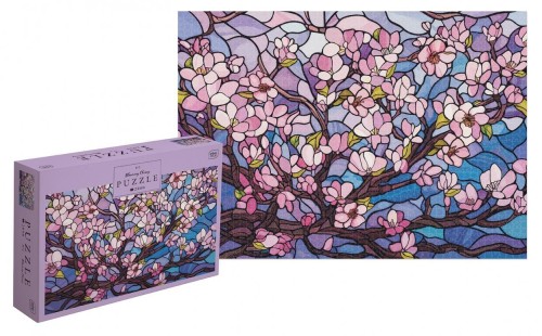 Puzzle 2000 Stained Glass 2 Blooming Cherry