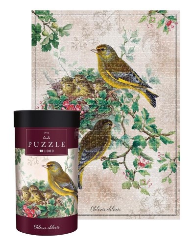Puzzle 1000 Birds Chloris chloris, INTERDRUK