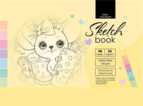 Szkicownik 197x124/48K 100g TW FRESH, Fresh