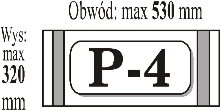 Okładka przylepiana P4 - Format A4 (50szt) IKS
