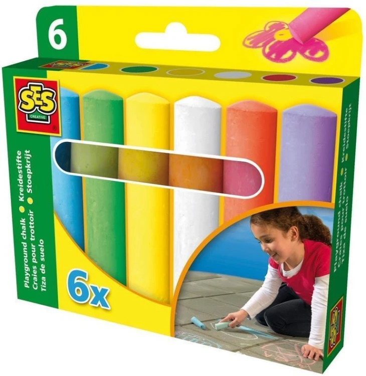 Kreda kolorowa do chodników - 6 kolorów, SES NL