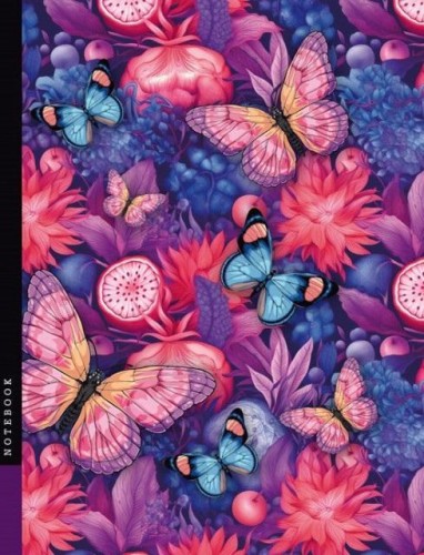 Notatnik 128x165/48K linia motyle FRESH, Fresh