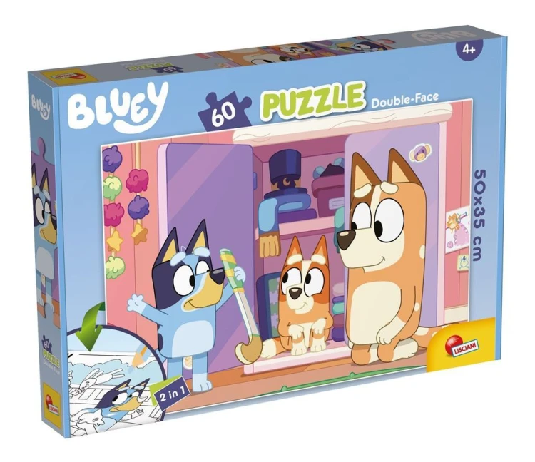 Puzzle dwustronne 60 Bluey, Lisciani