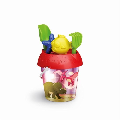 Wiaderko holograficzne Dino z foremkami, Tupiko