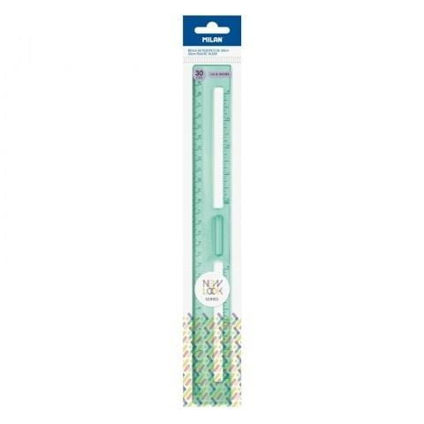 Linijka 30cm New Look zielona MILAN, MILAN