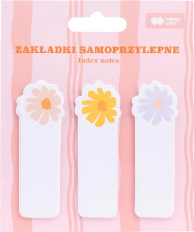 Zakładki samoprzylepne Bloom kwiatki 3szt HAPPY