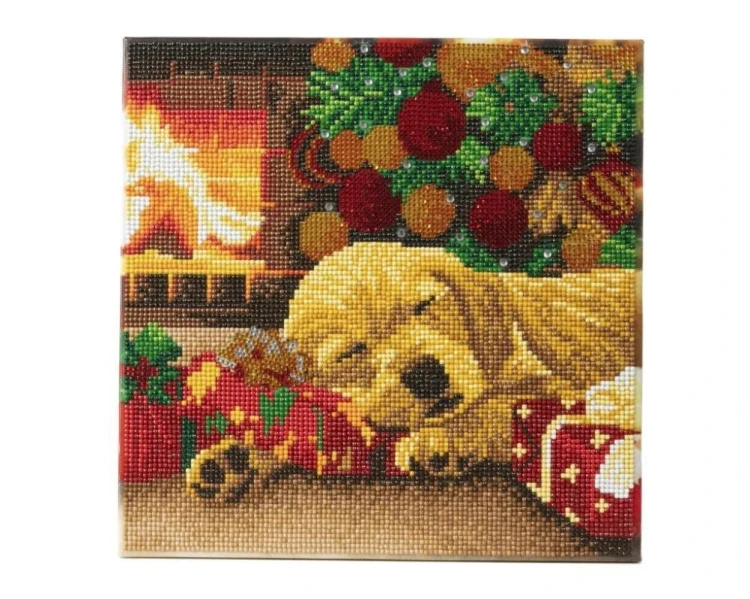 Obraz na płótnie 30x30cm z mozaiką Labrador, EPEE