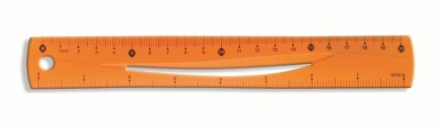 Linijka pomarańczowa 20cm BL020-PB, Tetis