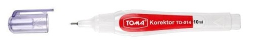 Korektor w pisaku 10ml (12szt) TOMA, TOMA