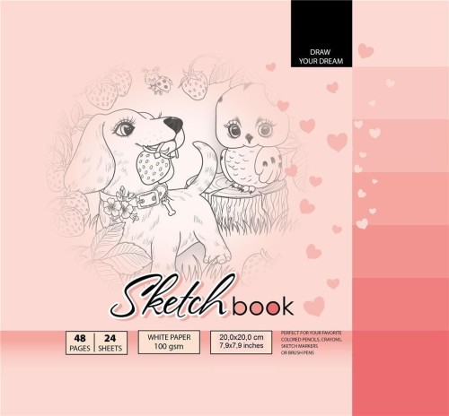 Szkicownik 200x200/48K 100g TW FRESH, Fresh